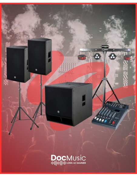 Pack location 2 enceintes + 1 caisson + 1 Gig Bar