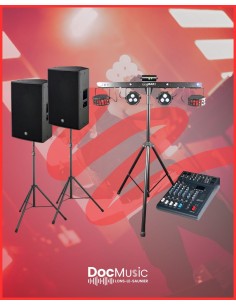 Pack de location 2 enceintes + 1 Gig Bar