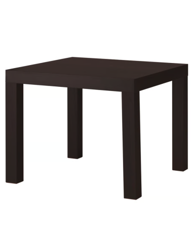 Table basse noire 55cm
