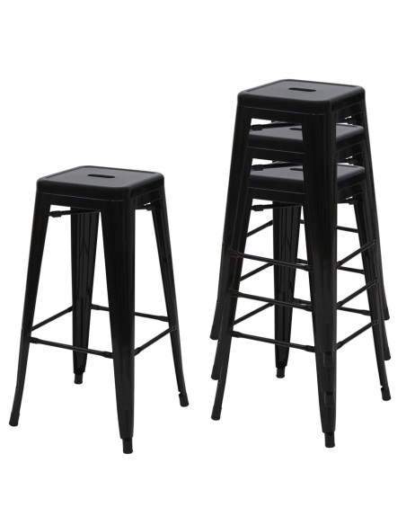Tabouret haut type TOLIX noir