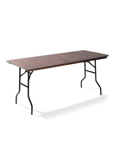 Table rectangulaire bois vernis 180x76x76