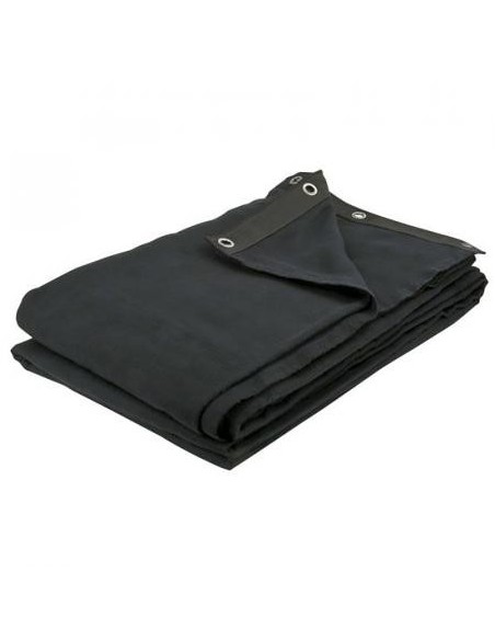 Pendrillon molleton noir 3x4M