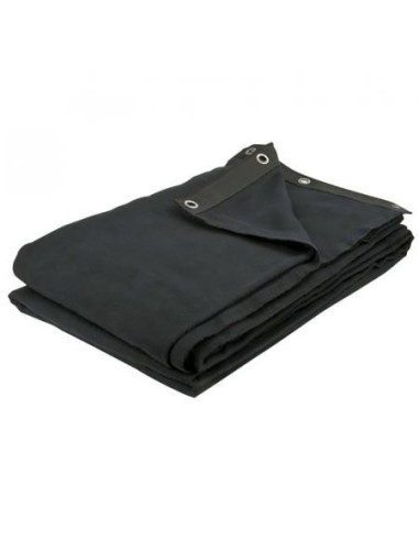 Pendrillon molleton noir 3x6M