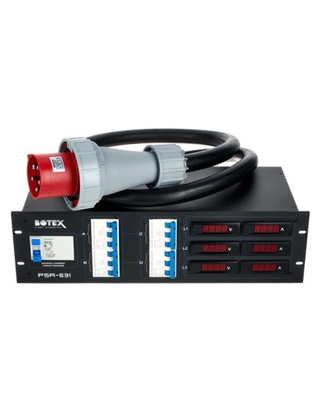Armoire tétra 63A vers 4 PC 32A tétra avec afficheur BOTEX