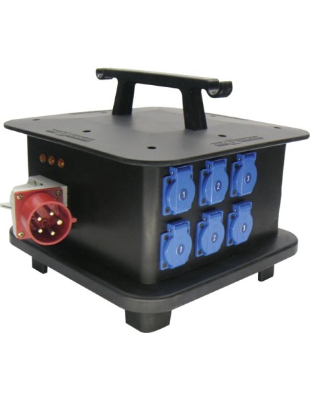Armoire tétra 32A vers 6 PC 16A IP