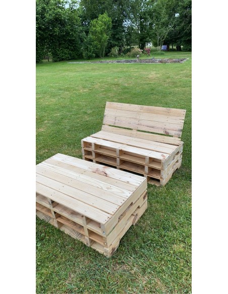 Table basse demi-palette