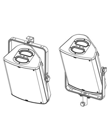 Lyre verticale d'accroche pour enceinte série P - NEXO