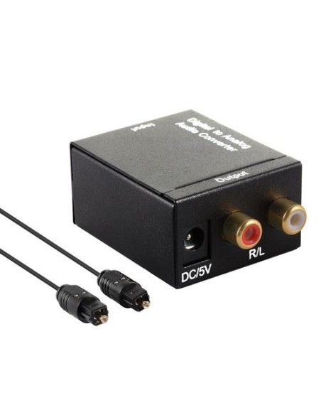 Convertisseur optique vers ligne (RCA) avec câble optique 2M